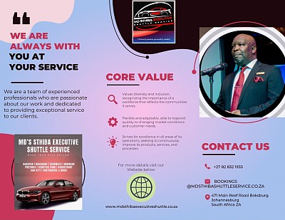 🔘 At the helm of MD STHIBA EXECUTIVE SHUTTLE